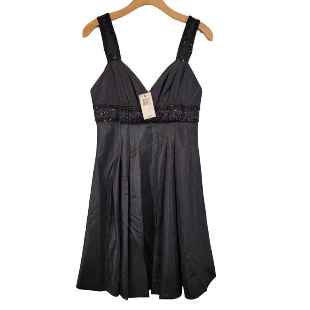 NWT Betsey Johnson Dress NYE Black Sequin‎ Mini Party Size 4 RN# 77751 $410